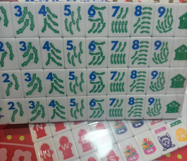 The Dog Line Mahjong Tile Set