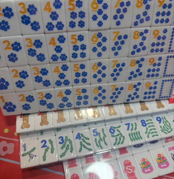The Dog Line Mahjong Tile Set