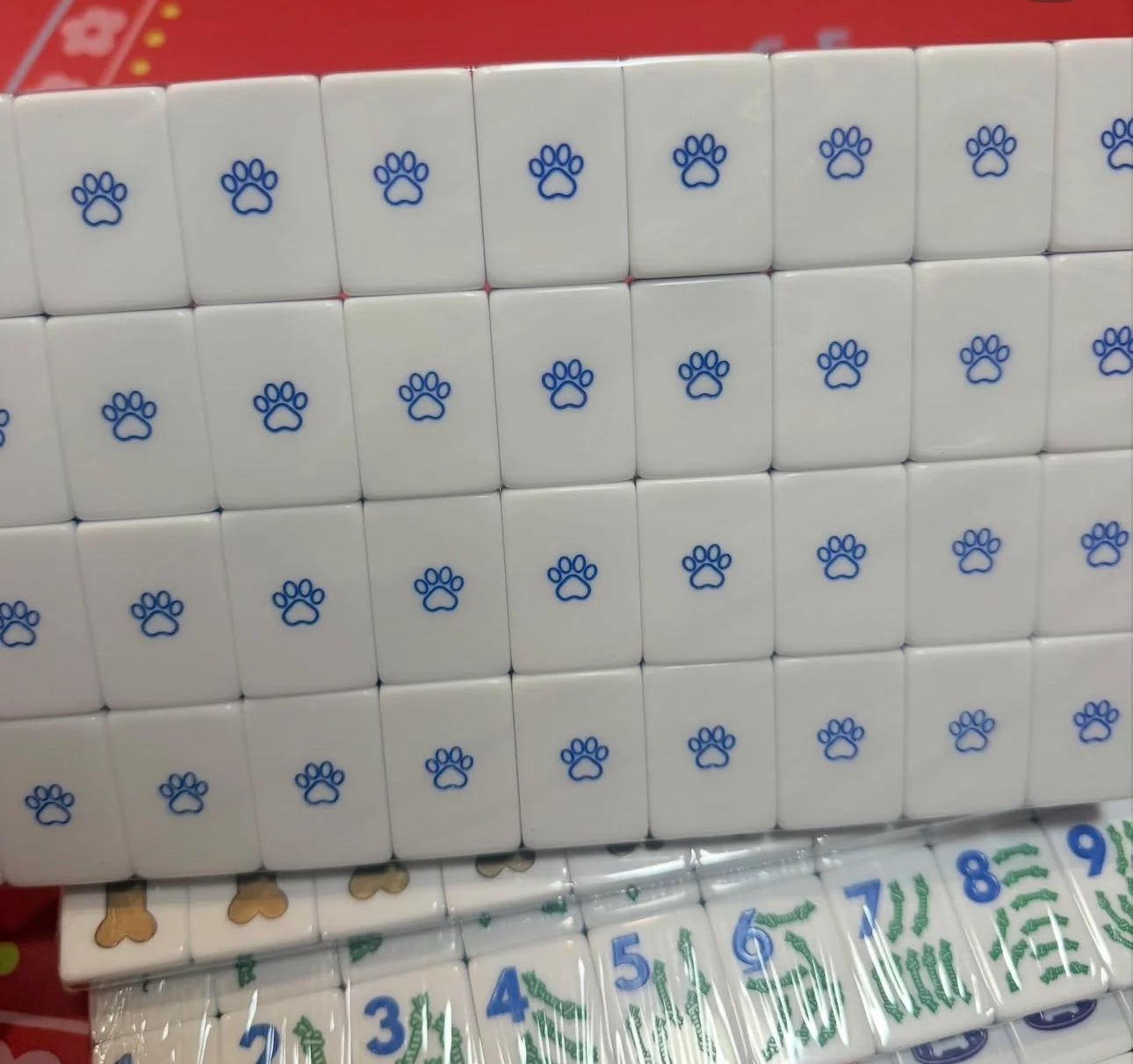 The Dog Line Mahjong Tile Set