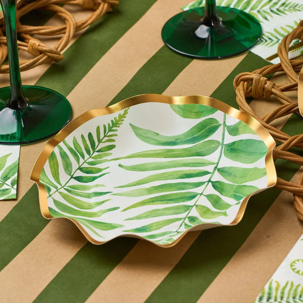 Fern & Foliage Appetizer Bowl / Plate 8/PK