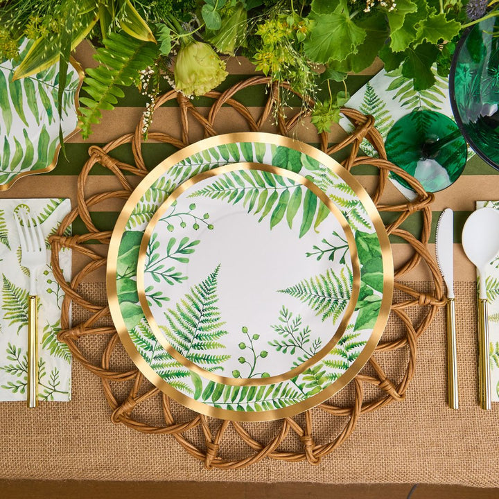 Fern & Foliage Salad Plate 8/PK