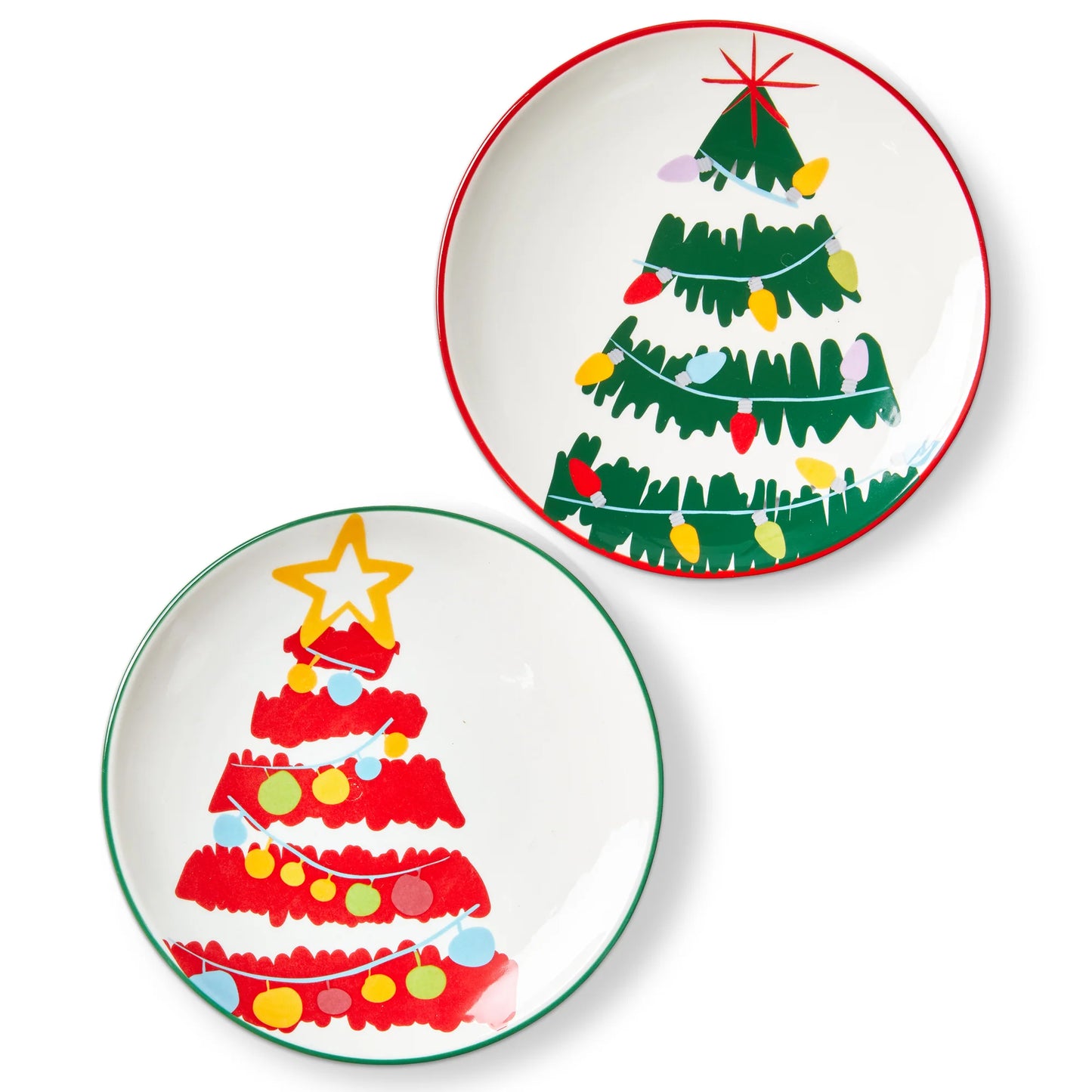 Groovy Trees Appetizer Plate