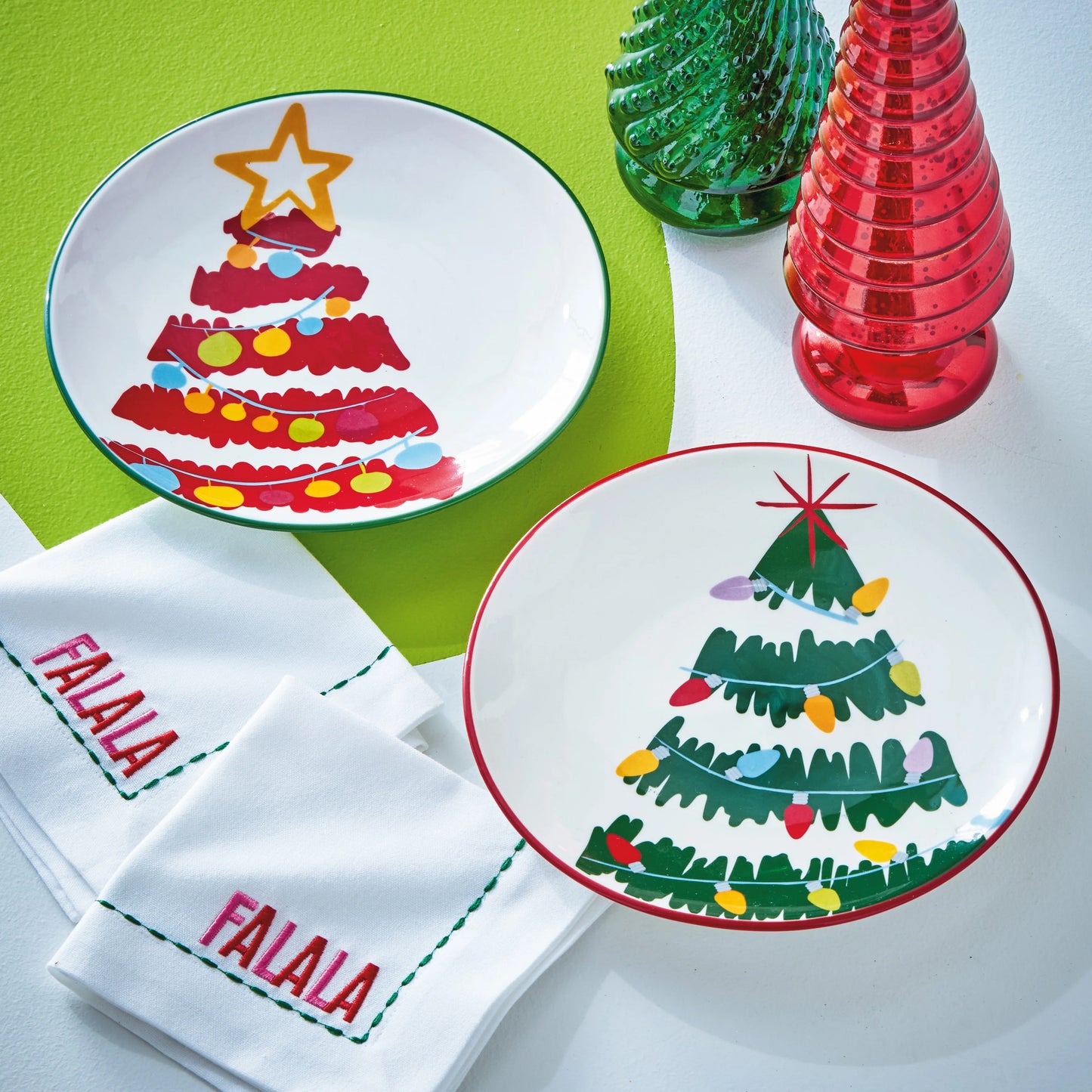 Groovy Trees Appetizer Plate