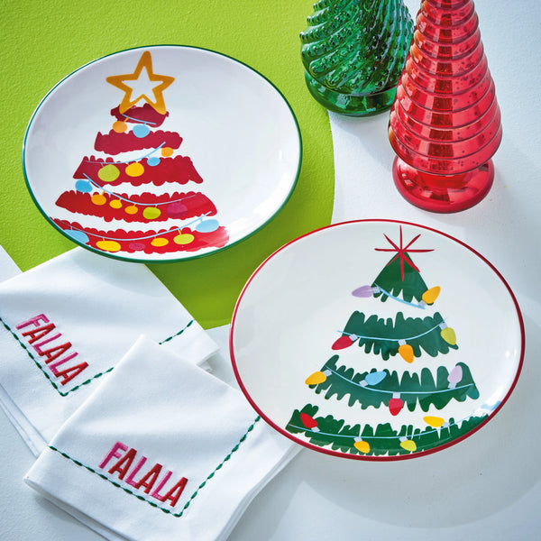 Groovy Trees Appetizer Plate