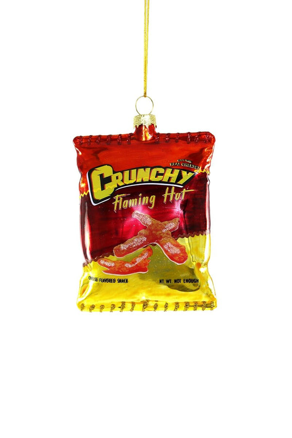 Flamin Hot Glass Ornament