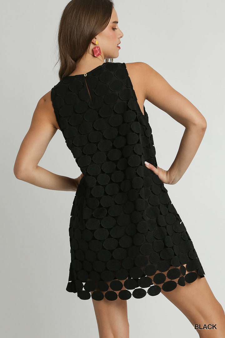 Black Dot Lace Dress