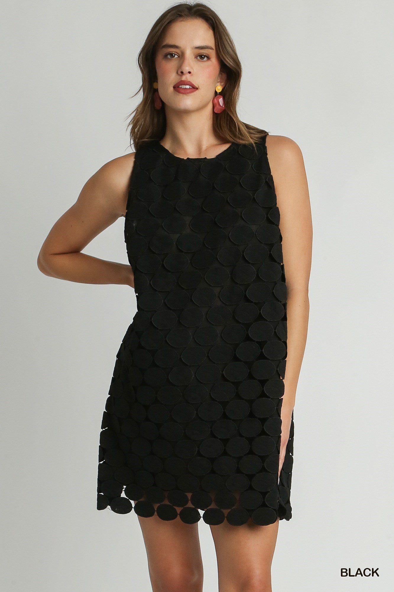 Black Dot Lace Dress