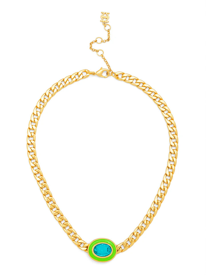 Serafina Enamel & Crystal Necklace