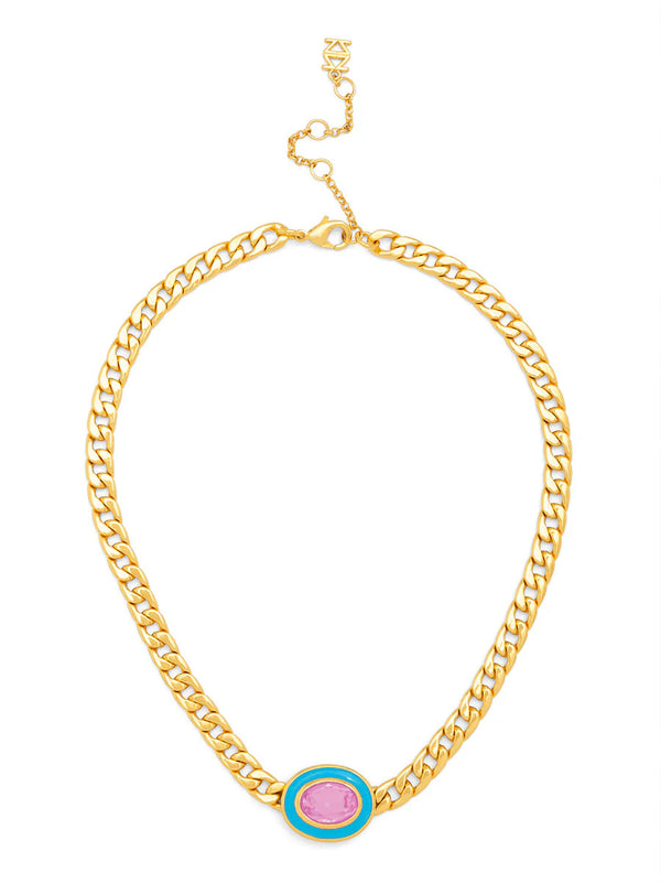 Serafina Enamel & Crystal Necklace