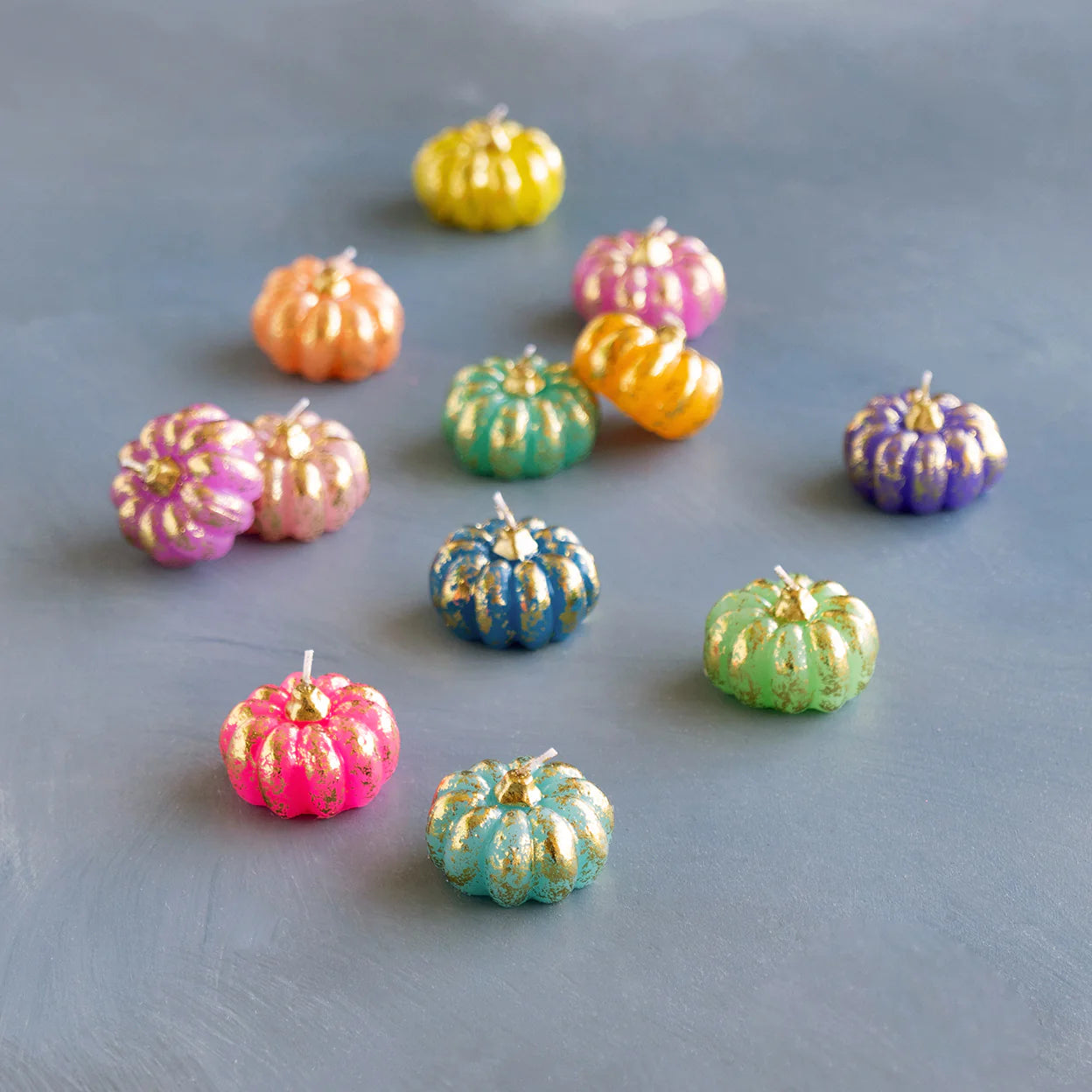 Rainbow Pumpkin Tealight Set/6