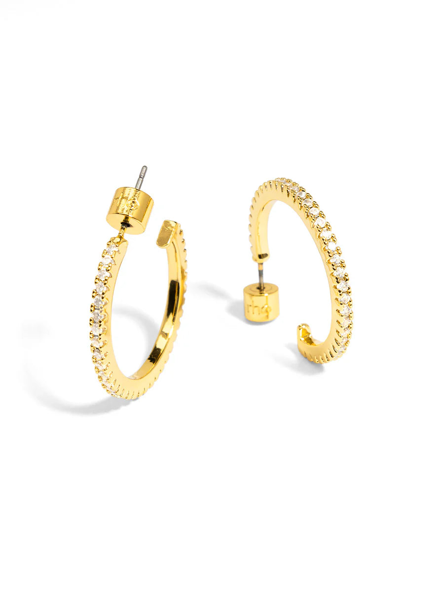 Pavé Hoop Earrings