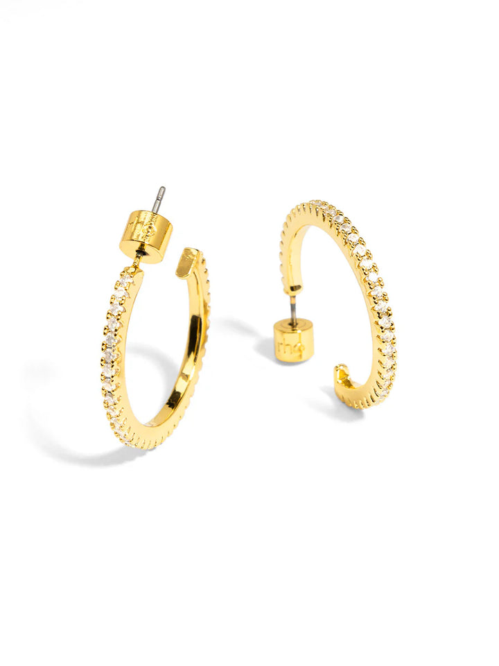 Pavé Hoop Earrings