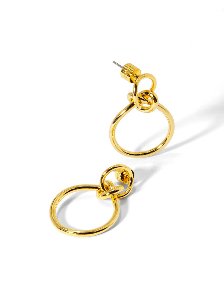 Infinity Knotted Drop Earrings
