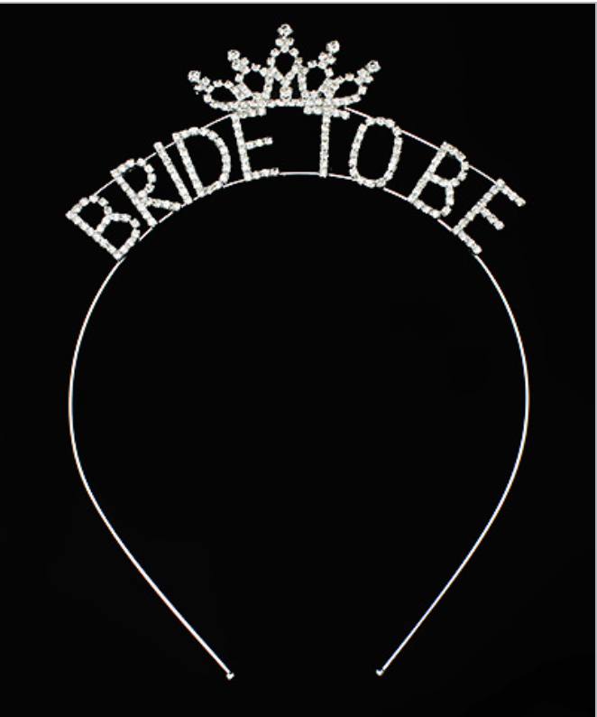 Crown Bride To Be Rhinestone Headband