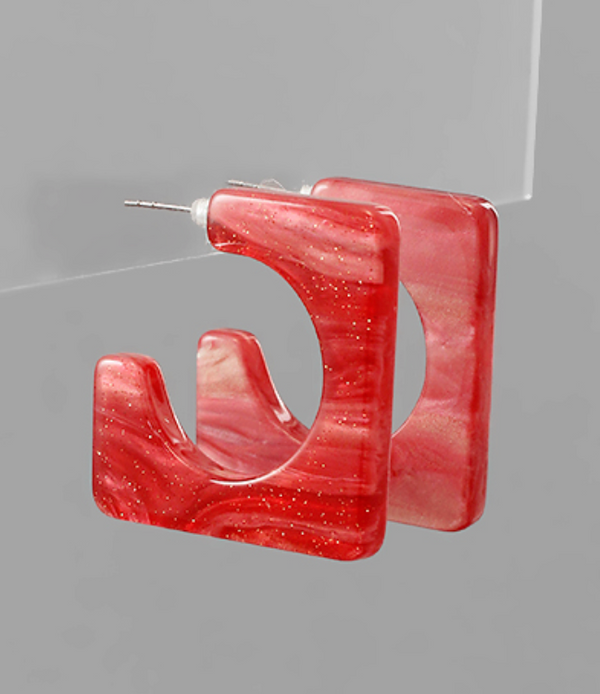 Square Acrylic Hoops