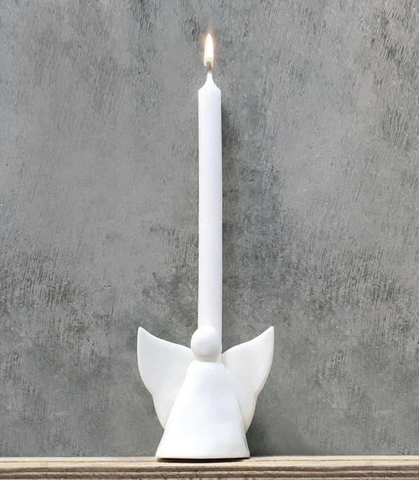 White Angel Vase / Candleholder