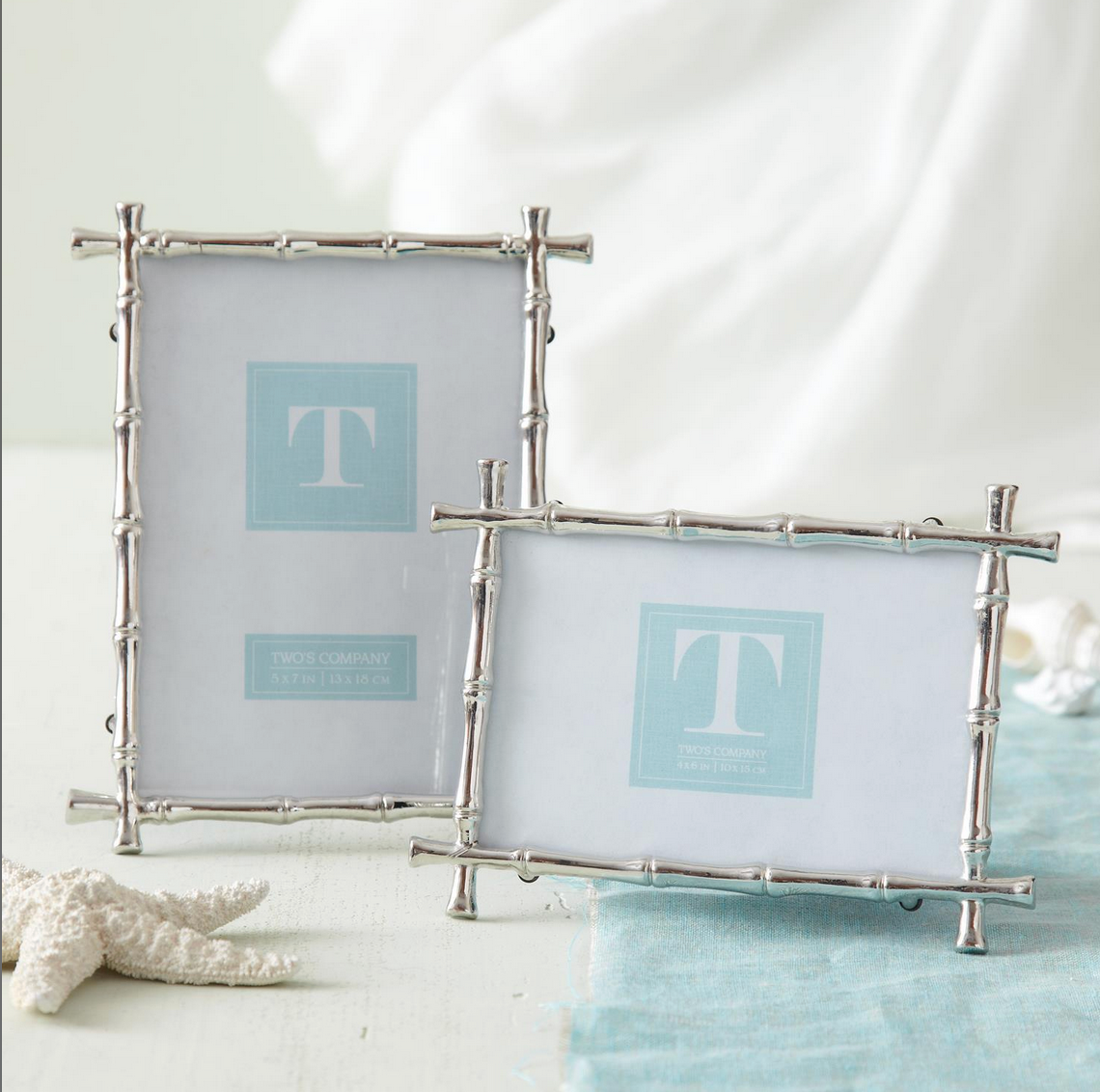 Silver Bamboo Photo Frame