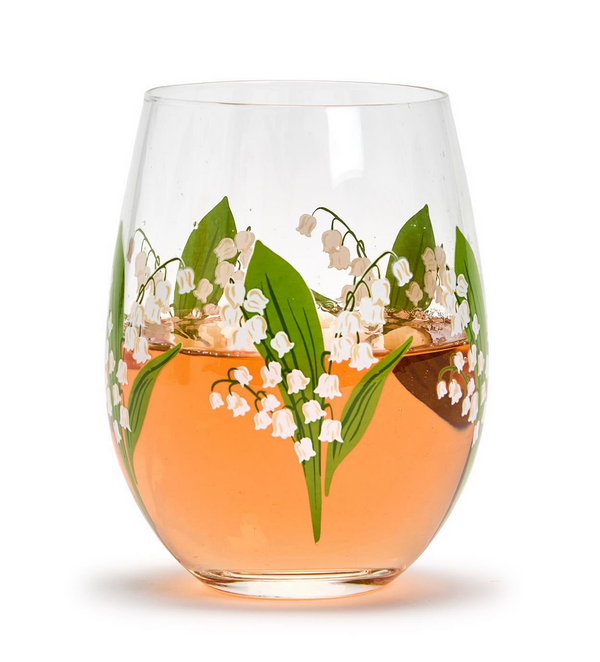 Lily of Valley Wine Glass