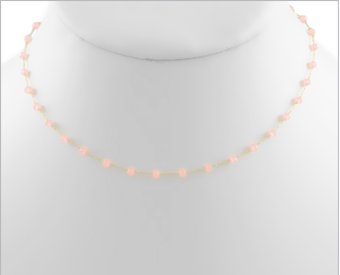 Delicate Beaded Choker Necklace