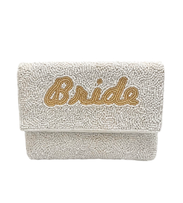 Small Bride Beaded Clutch