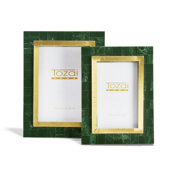 Aventurine Green & Gold Frame