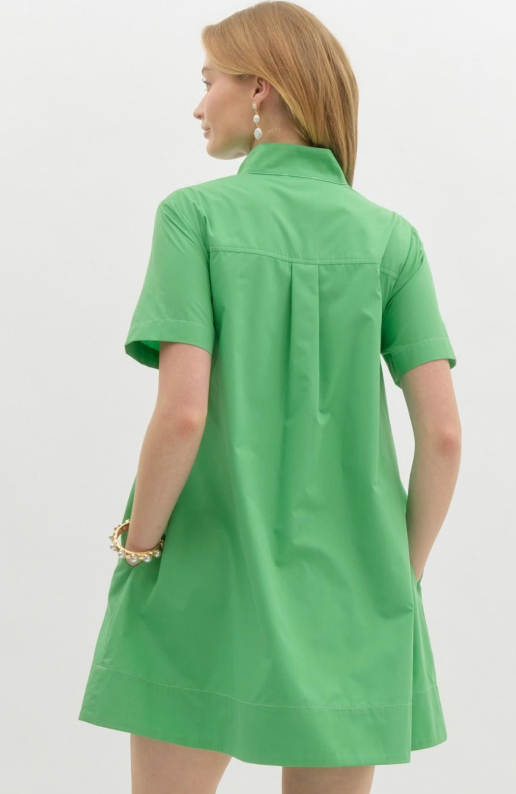 Janie Green A Line Shirt Dress