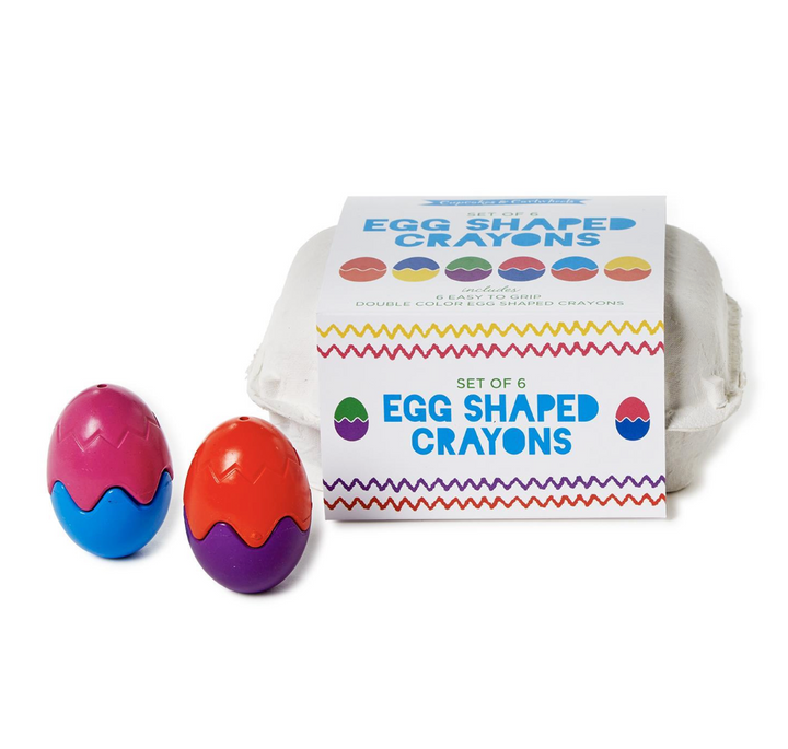 Egg Shaped Crayons Set/6