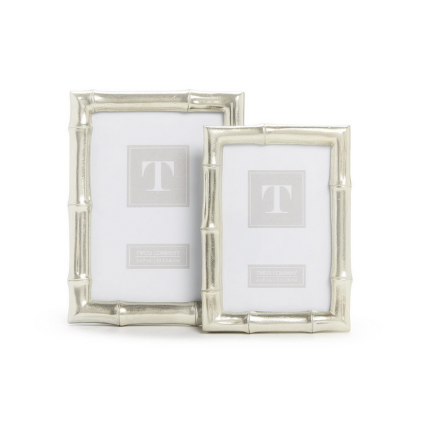 Silver Bamboo Photo Frame