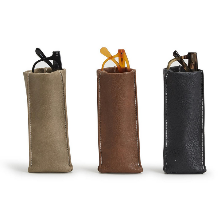 Faux Leather Weighted Eyeglass Holder