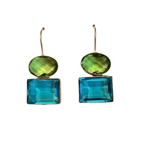 Caplin Double Drop Earrings