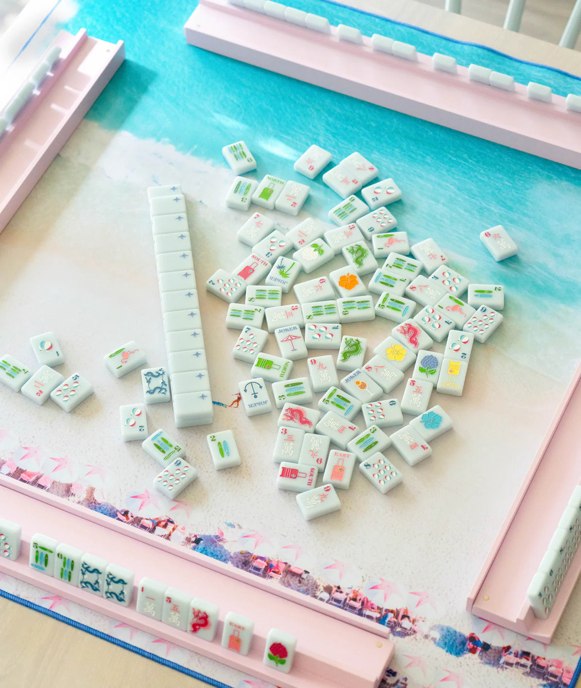 Gray Malin Beach Club Mahjong Tile Set