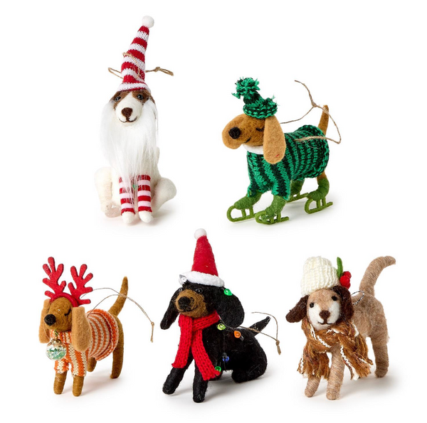 Felt Dog Ornament
