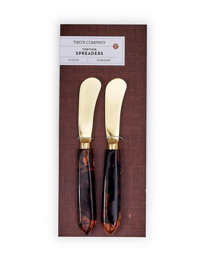Tortoise Swirl Spreader Pair