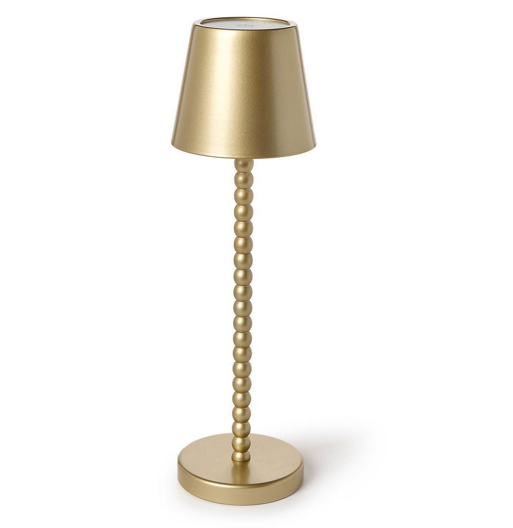 Gold Beaded LED Touch Table Lamp