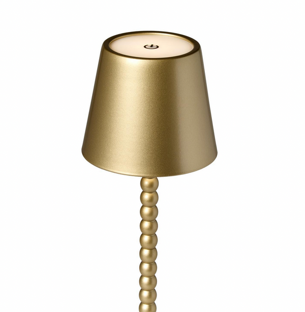 Gold Beaded LED Touch Table Lamp