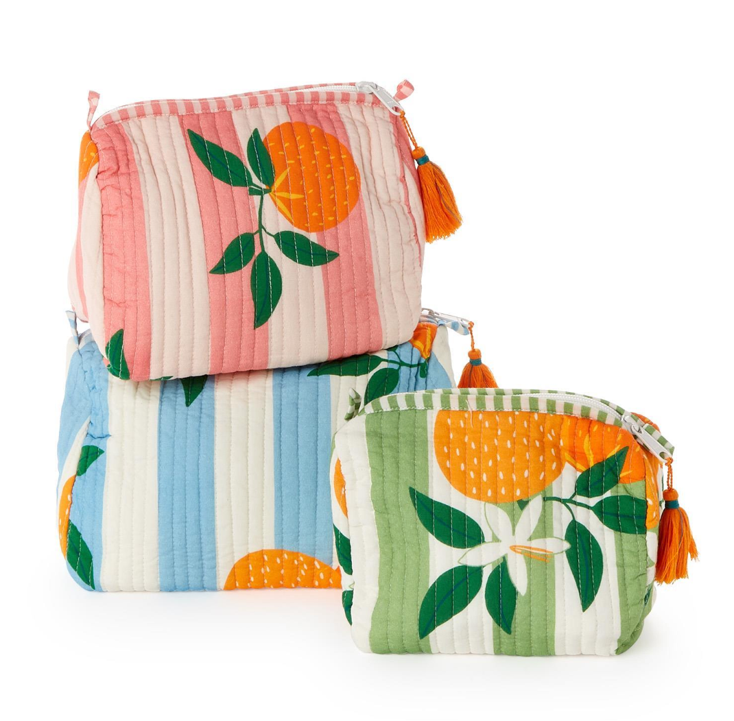 Orange Grove Cosmetic Pouch