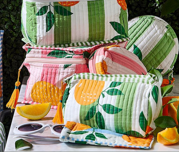Orange Grove Cosmetic Pouch