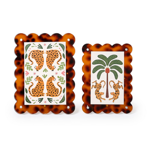 Scalloped Tortoise Photo Frame