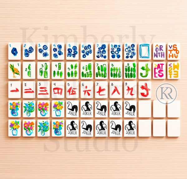 Abstract Mahjong Tile Set