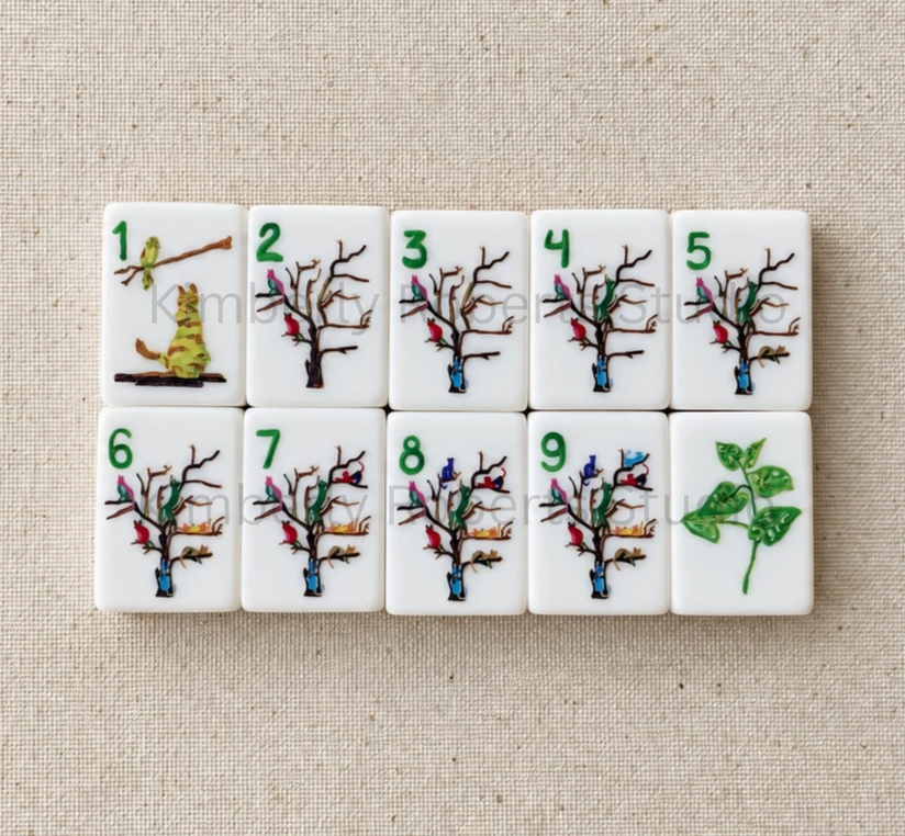 Cat Rescue Mahjong Tile Set