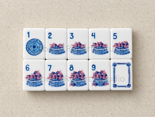 Cat Rescue Mahjong Tile Set