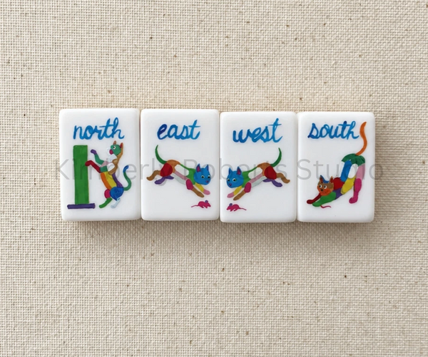 Cat Rescue Mahjong Tile Set