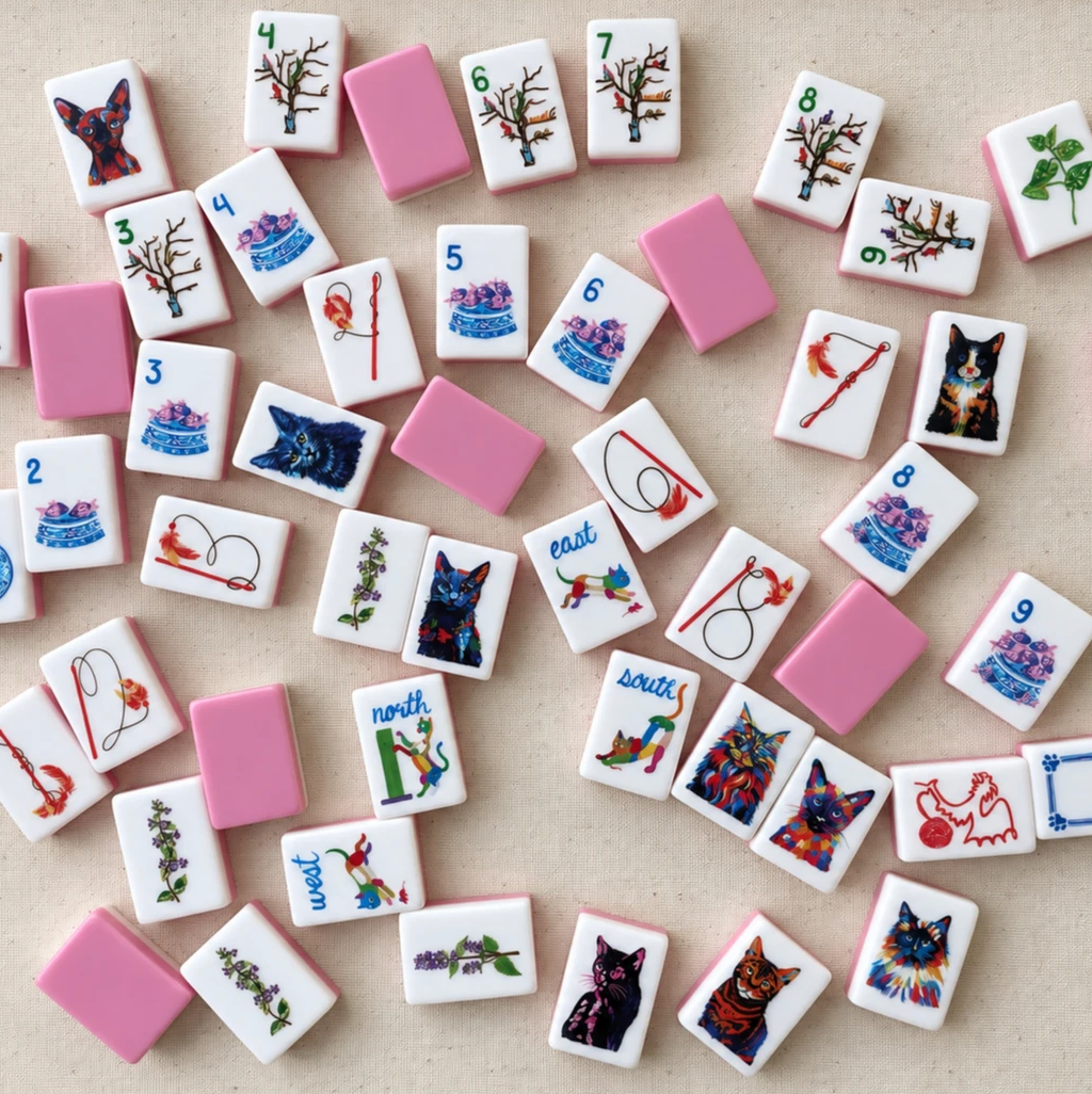 Cat Rescue Mahjong Tile Set