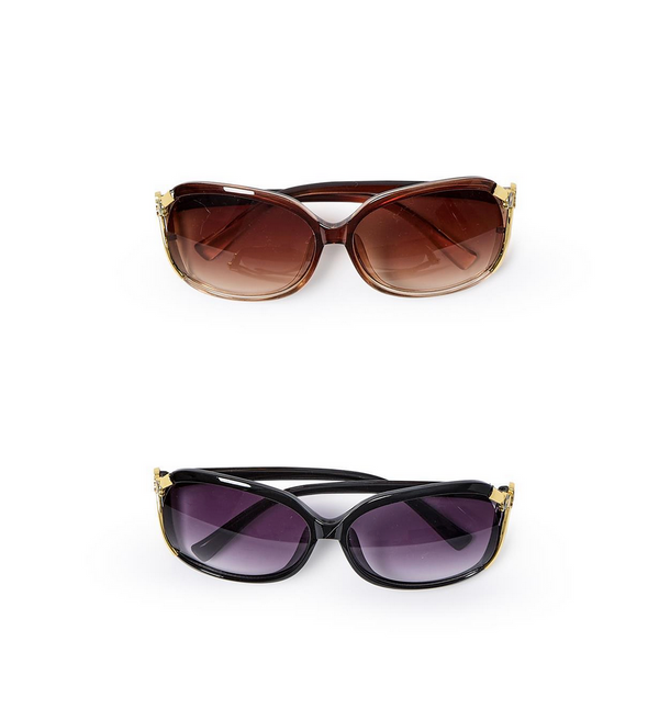 Flower Detail Oversized Sunglasses
