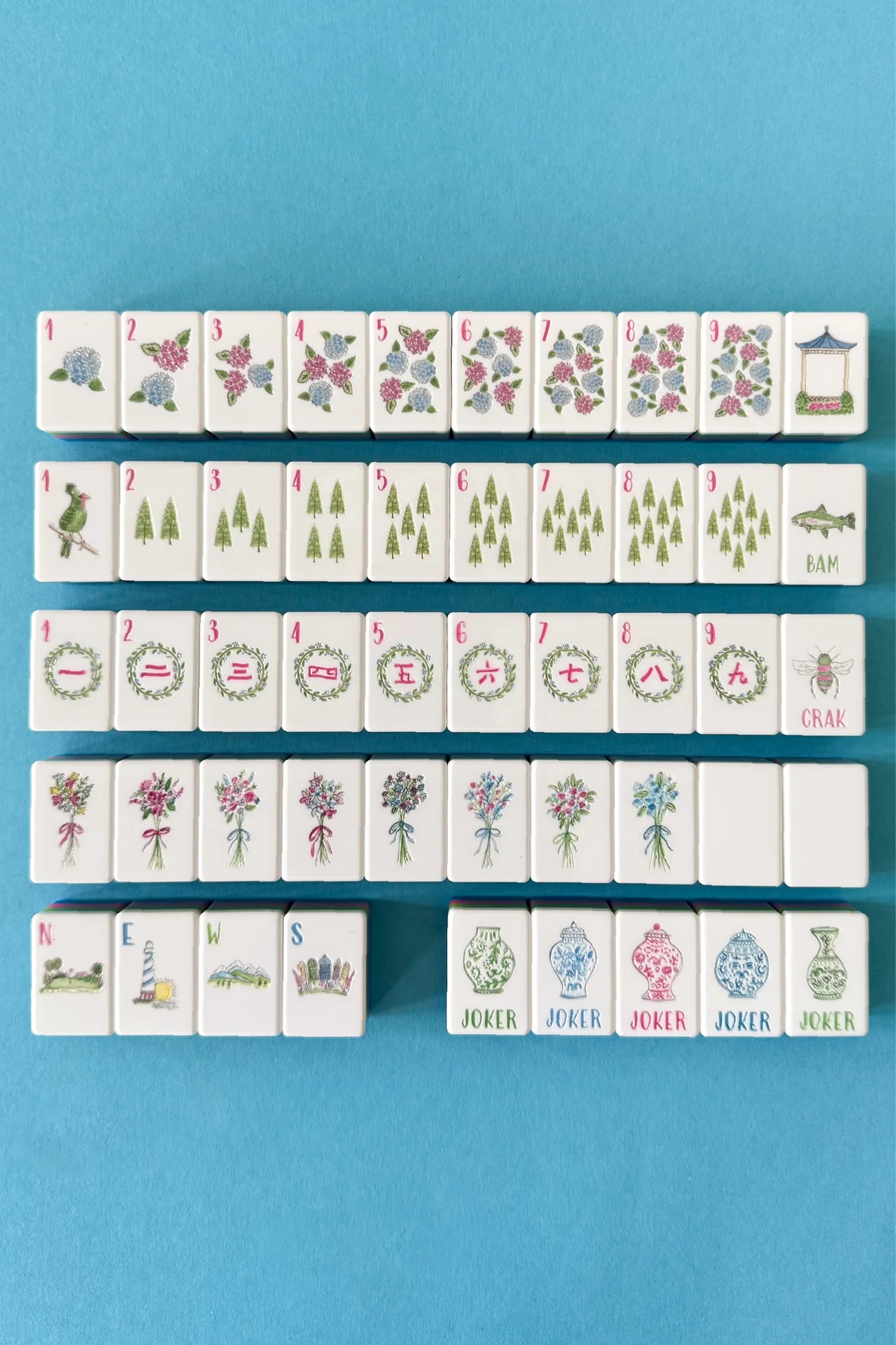 Sweet Carolina Mahjong Tile Set