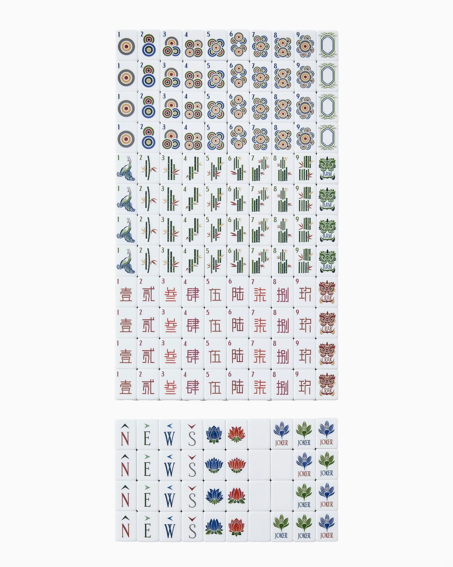 Heritage Mahjong Tile Set