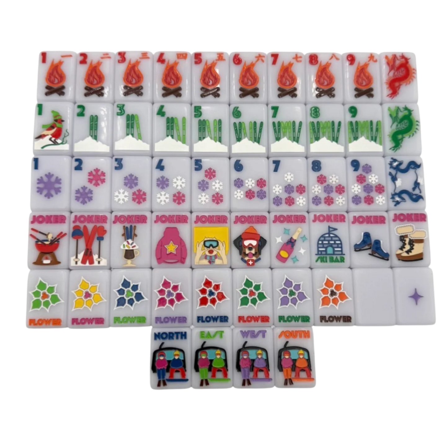 The Chalet Mahjong Tile Set