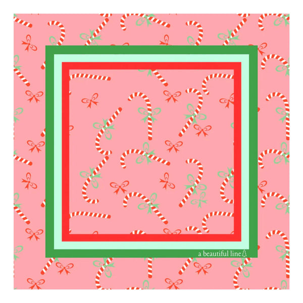 Pink Christmas Mahjong Mat