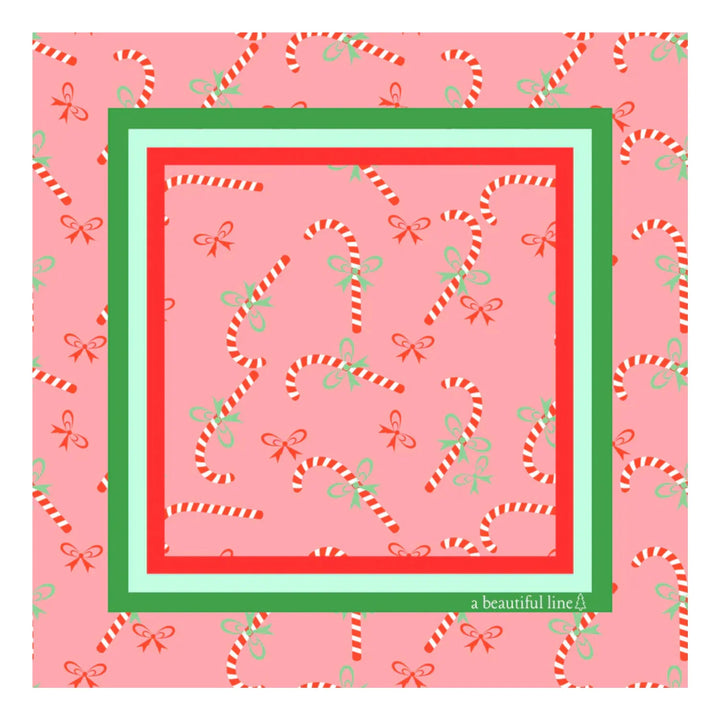 Pink Christmas Mahjong Mat
