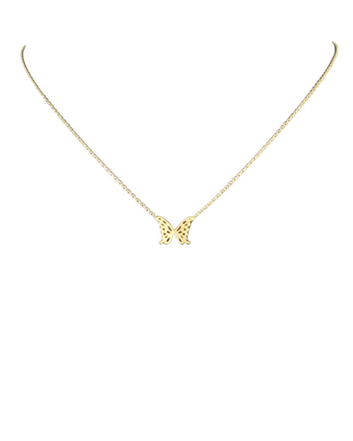 Dainty Gold Butterfly Necklace